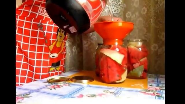 Арбузы на зиму . Маринованные арбузы.