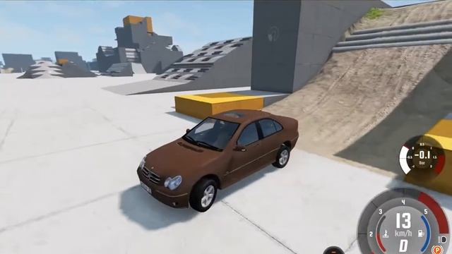 Mercedes-Benz C class in BeamNG (MOD) смотреть онлайн
