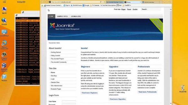 Apache PHP Joomla