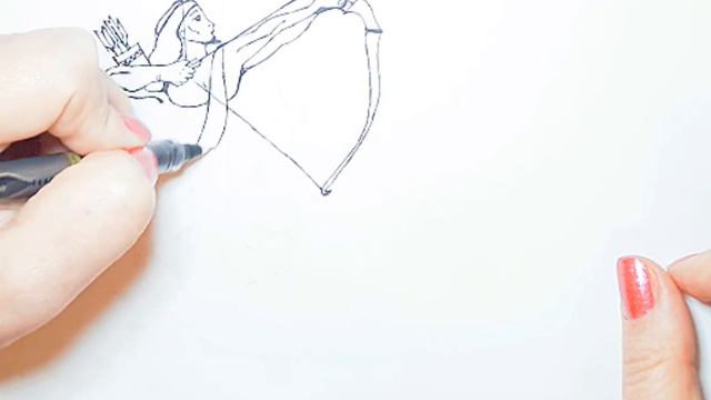 Как нарисовать Стрельца||How to draw a Sagittarius смотреть онлайн