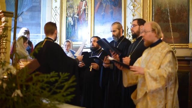 Ночь тиха. Рождественская колядка. Сводный хор епархии. смотреть онлайн