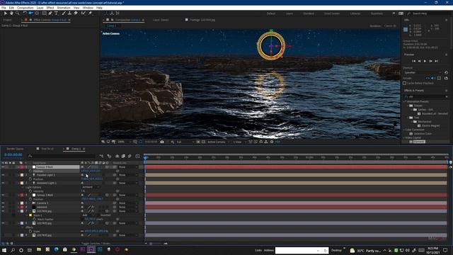 How to make an Epic Fantasy Island inside element 3D Tutorial II Element 3D II After effect смотреть онлайн