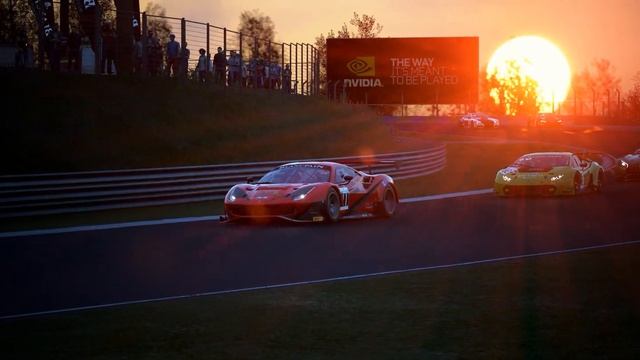 Assetto Corsa Competizione Slow Motion Sunset Ferrari смотреть онлайн