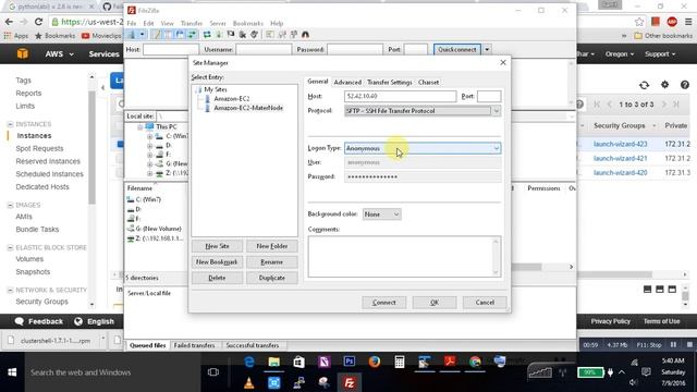 Connect to Amazon EC2 Instance using Filezilla and SFTP from your local windows смотреть онлайн