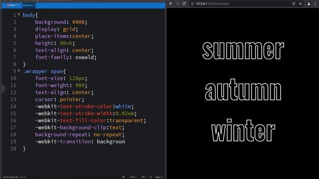 CSS Text Fill Animation | CSS Animation Examples смотреть онлайн