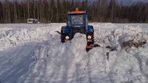 работа в зимний период на тракторе т40