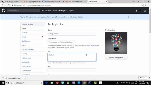 Git with Github-4 | How to signup and profile Customize at Github | Full Course | смотреть онлайн