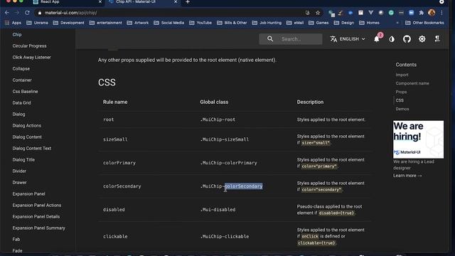 Material-UI, Chip with Hover Styling смотреть онлайн