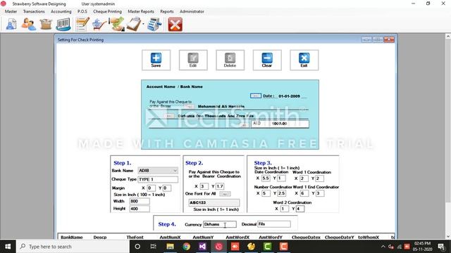 SMARTBIZ - CHEQUE PRINTING MODULE TUTORIAL смотреть онлайн
