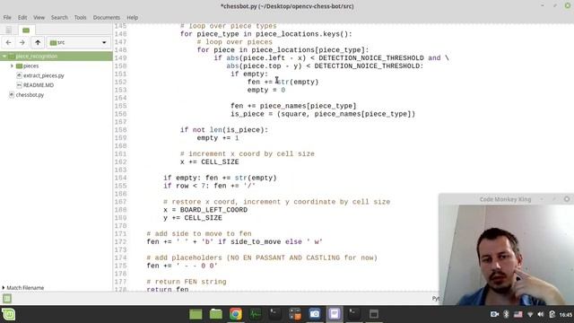 CHESS BOT interface to play on ANY WEBSITE using Python & OpenCV: getting FEN from board screenshot смотреть онлайн