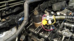 Демонтаж форсунки 5-го цилиндра  Ssang Yong Rexton