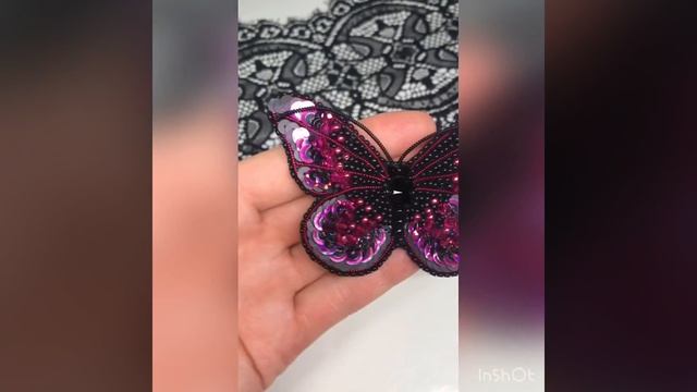 Брошь бабочка из бисера ручная работа | brooch butterfly beautiful смотреть онлайн