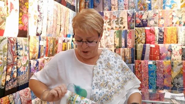 Белый хлопок ???Павловопосадские платки в Минске. Алёна смотреть онлайн