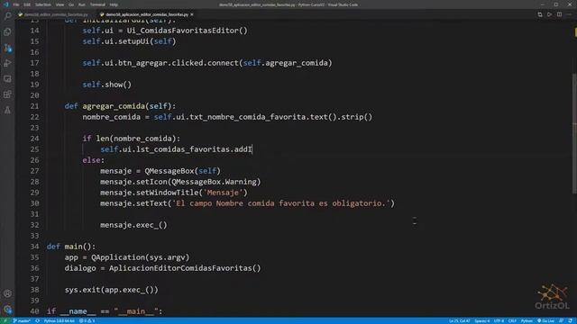 Python Curso V2: 492 2/2 Aplicación Como Editor de Comidas Favoritas - GUI Creada con Qt Designer смотреть онлайн