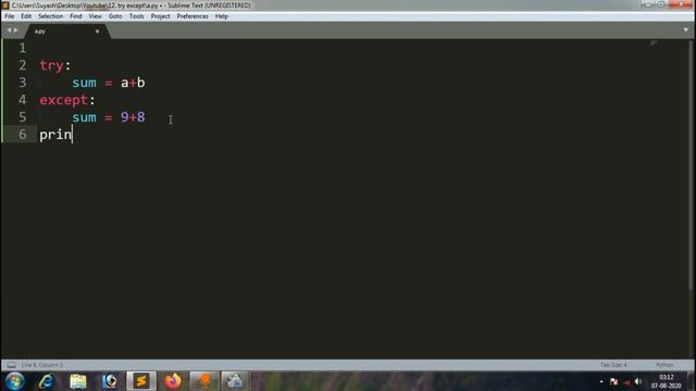 Python basics in Hindi #11 |Try Except Method in Python Hindi | Python for Beginners смотреть онлайн