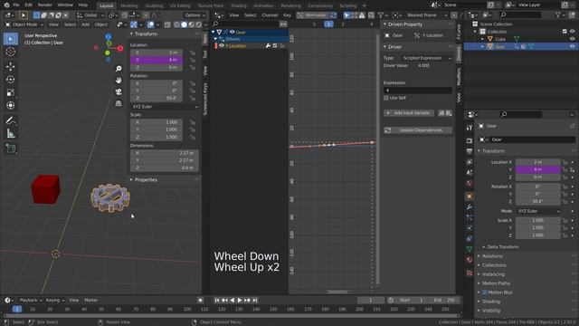 How to use drivers in Blender? | Tutorial смотреть онлайн