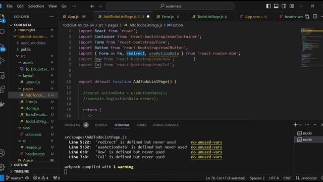 Dynamically Add Data to Todo List Page with action Router | React Router v6.4 Tutorial in Hindi смотреть онлайн