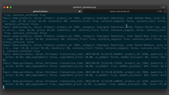 Streaming Synthetic Sales Data Generator Demonstration (video only - no audio) смотреть онлайн