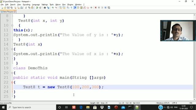 USE OF "this" KEYWORD IN JAVA WITH SMALL BRACKET ( ) || |5BCA3| - R.R.Sinha.|| (PART -2) смотреть онлайн