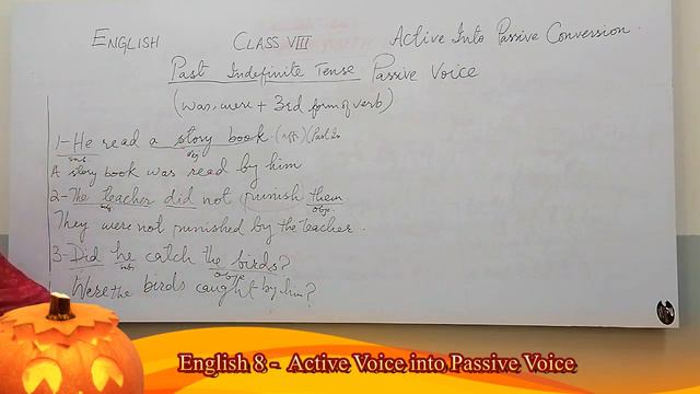 English 8 | Past Tense - Active into Passive Voice смотреть онлайн