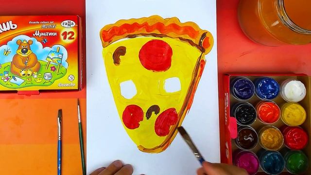 Как нарисовать Милую ПИЦЦУ - урок рисования РыбаКит смотреть онлайн