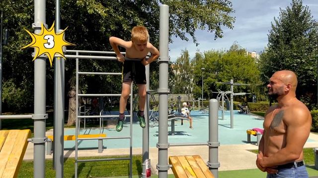 Турник / Подтягивание 30 раз и подъём с переворотом 11 раз смотреть онлайн