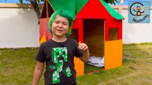 Манкиту  подготавливаем детский домик Милана к 24 часа челлендж. Розыгрыш Гироскутер. МанкиТайм