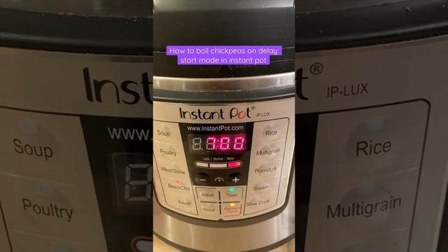 Boil chickpeas in instant pot by using delay start смотреть онлайн