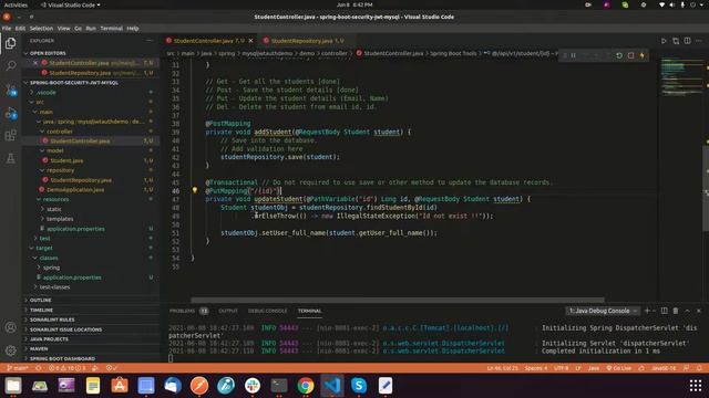 Spring-boot-security-jwt-mysql Part-1 смотреть онлайн