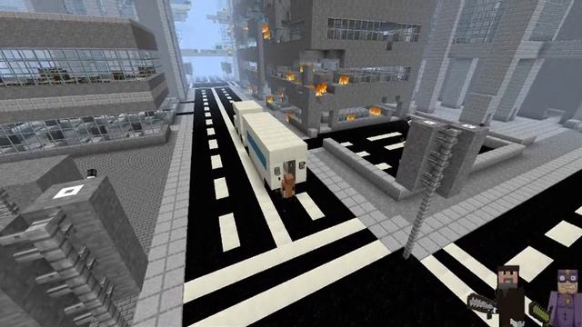 Minecraft Zombie Survival Map [Horizon City] смотреть онлайн