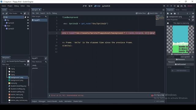 Make a Flappy Bird game in Godot 4: Part 1 (Background and Floor) смотреть онлайн