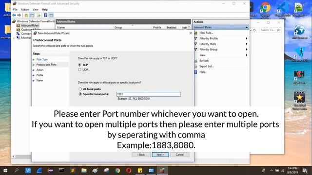 How to open port in windows смотреть онлайн
