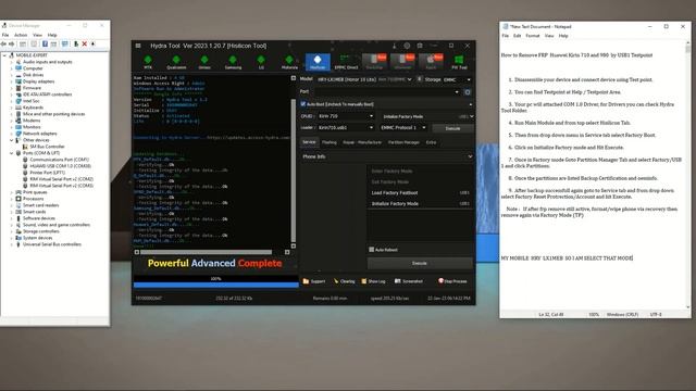 HUAWEI HONOR 10 LITE [ HRY-LX1MEB ] LATEST VERSION FRP LOCK REMOVED DONE !!! BY - HYDRA TOOL !!! смотреть онлайн