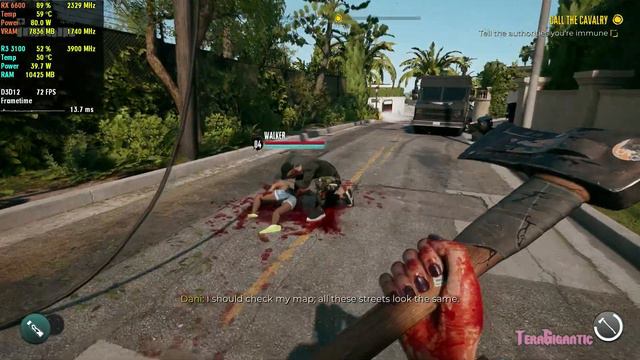 Dead Island 2 | RX 6600 + Ryzen 3 3100 | 1080p смотреть онлайн