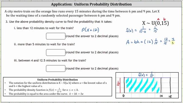 Uniform Distribution Notation and Probabilities: By Hand / Desmos смотреть онлайн