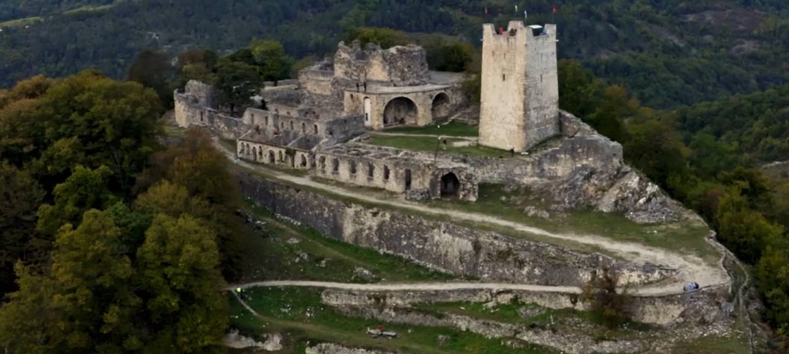Абхазия, пейзажи, полет над Абхазией шикарный вид, музыка для отдыха смотреть онлайн