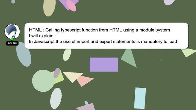 HTML : Calling typescript function from HTML using a module system смотреть онлайн