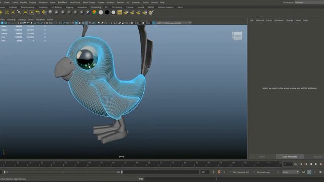 Autodesk Maya 2024 Tutorial Stylized Parrot Part3