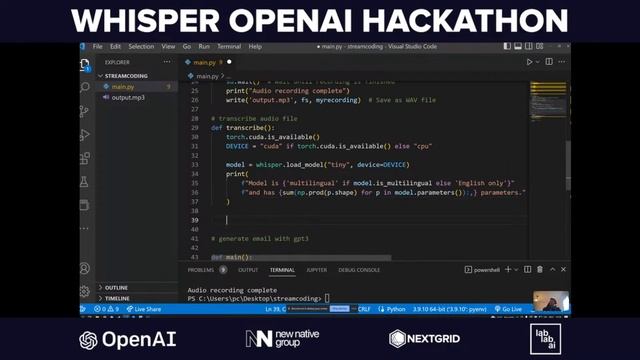 Whisper OpenAI Hackathon смотреть онлайн