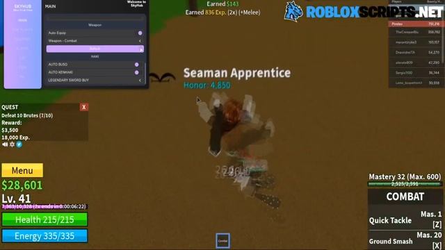 [AUTO FARM!] Roblox Blox Fruits Hack Script GUI: Level Farm, Boss Farm, Mastery Farm & More! смотреть онлайн