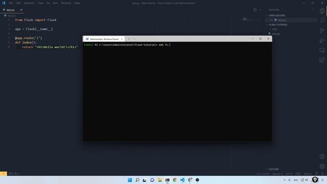 Create a website by Python - Flask Tutorial [1] смотреть онлайн