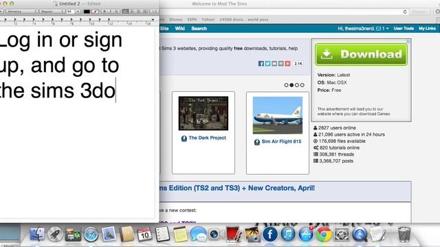 How to install mods and custom content to Sims 3 *Mac Version* смотреть онлайн
