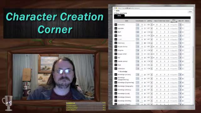 Pathfinder Roleplaying Game Character Creation Livestream: FETCHLING SUMMONER