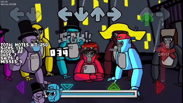 Friday Night Funkin' VS Gorilla Tag DEMO (Android Psych Engine) Original Mod смотреть онлайн