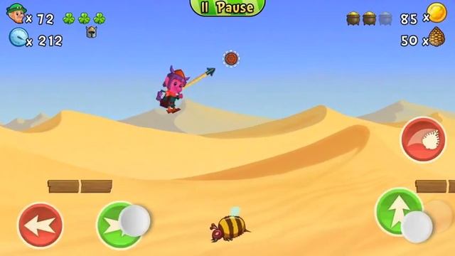 Lep's World 2, Castle, Level 8-5 walkthrough with all 3 Gold Pots (Android and iOS game app) смотреть онлайн
