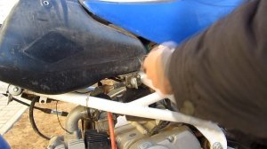 Как заменить задний амортизатор на ПИТбайке Kayo 125 кубов