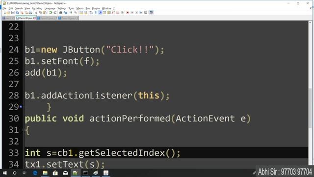 Swing in java in Hindi part 35 смотреть онлайн