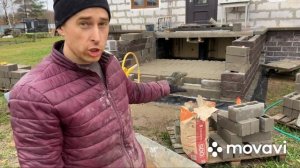 Д. Руссолово. Крыльцо, ступени из блоков, капуста