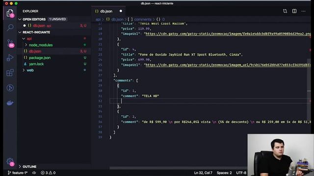 Como criar uma API de mock para testar suas aplicações ReactJS смотреть онлайн