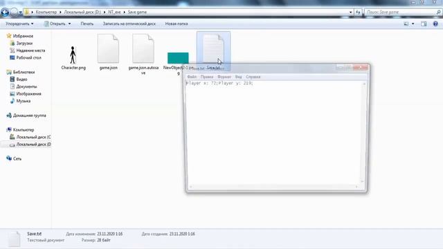 Save game with Filesystem in Gdevelop смотреть онлайн